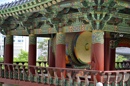 在韩国首尔奉恩寺佛教寺庙