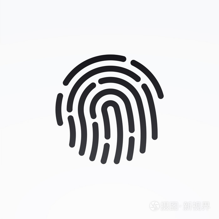 id 的应用程序图标.指纹矢量图