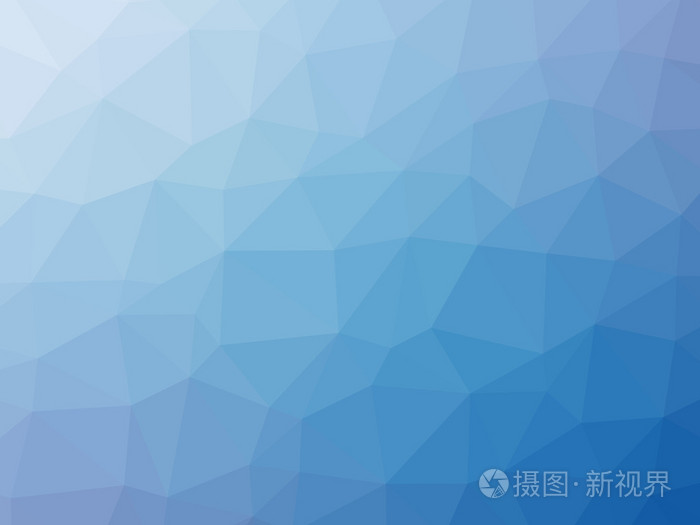 蓝色渐变多边形形状背景照片-正版商用图片0edts8-摄