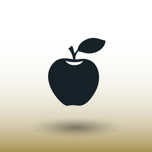 象形文的苹果概念图标