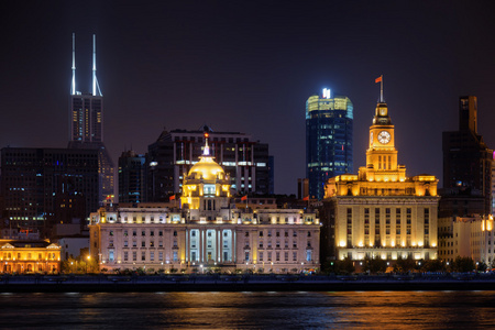 上海浦东外滩夜景图片