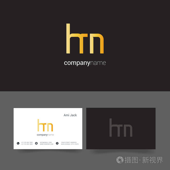 联合字母 hm 的设计
