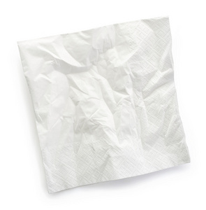 白色餐巾纸图片