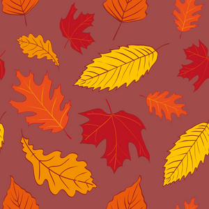 秋天的树叶图案