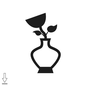 花瓶 web 图标