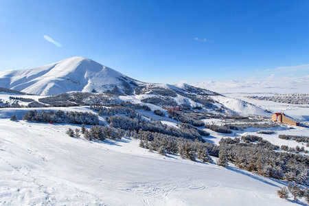 Palandoken，埃尔祖鲁姆，土耳其山滑雪和滑雪板