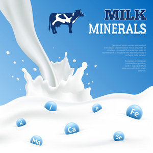 牛奶矿物质海报