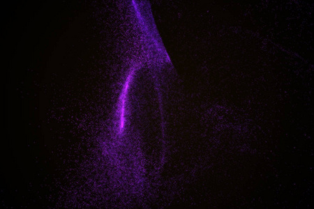 紫发光粒子的抽象背景