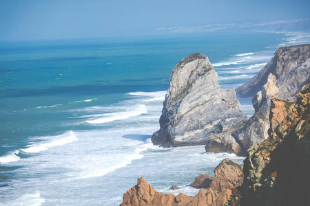 cabo da roca，欧洲，葡萄牙的西方点