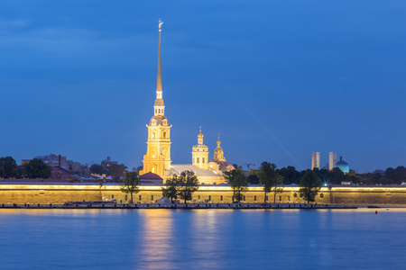 彼得和 Paul Fortress 在圣彼得堡，俄罗斯