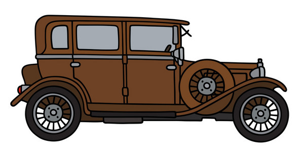 老式棕色汽车