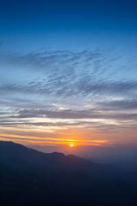 山中美丽的夏天风景