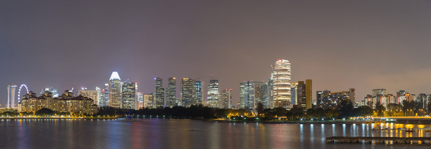 在新加坡建筑的全景