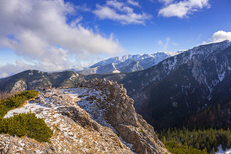 波兰冬季 Tatra 山风光