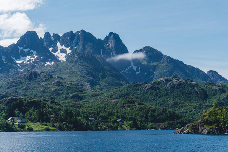 挪威海山景观