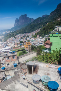 贫民区 Rocinha 鸟瞰图