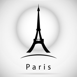 埃菲尔铁塔图标。巴黎
