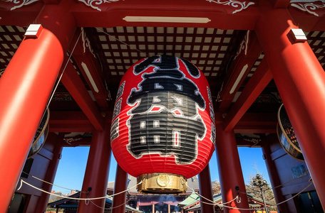 浅草寺在东京，日本