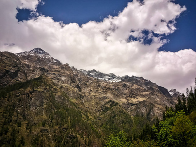 美丽的喜马拉雅山, Kheerganga, 帕瓦蒂山谷, 喜马偕尔邦, 印度北部