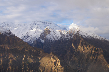 在巴基斯坦的罕萨谷山高图片