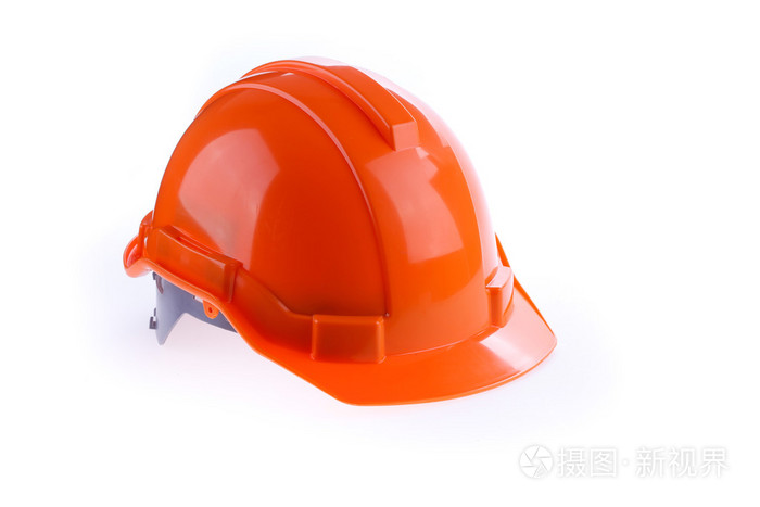 橙色安全头盔安全帽,工具保护工人的危险