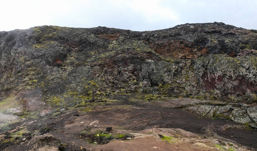 Leirhnjukur 熔岩领域在冰岛