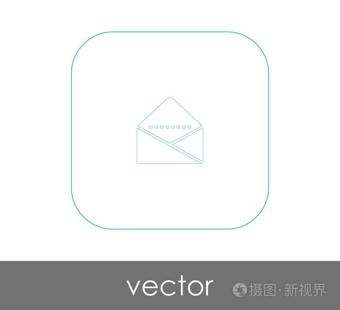 图标徽标插图矢量信封图标标志矢量插图信封图标符号矢量插图矢量插图