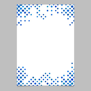 彩色的圆形图案宣传册背景模板从蓝色色调中点的矢量图形