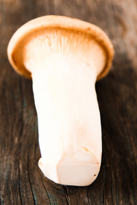 新鲜的整个白菇，或者蘑菇，在乡下人一碗