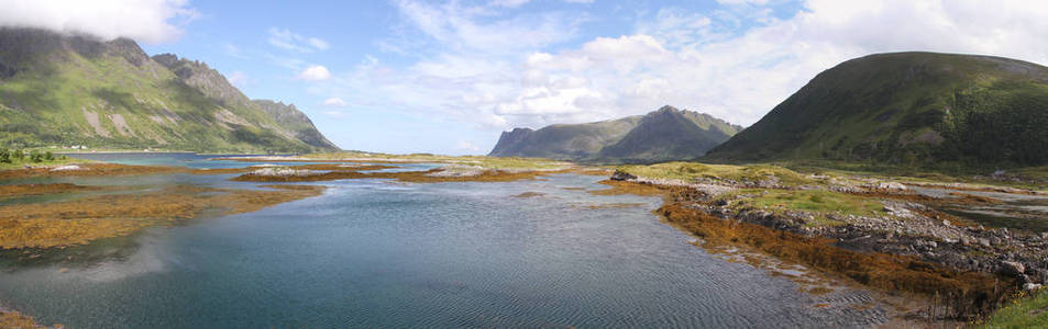 罗弗敦半岛, 挪威, 山脉, 湖泊和峡湾