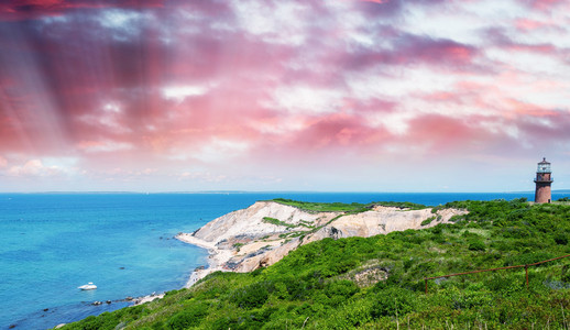 Aquinnah 海滩的景色