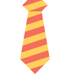 领带平面矢量图标图片
