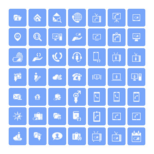 49通用图标集。商务互联网网页设计
