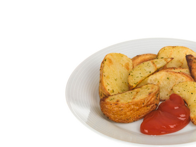 烤薯角茄汁反对纯白色后背图片