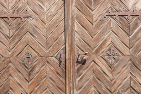 古代的木质门