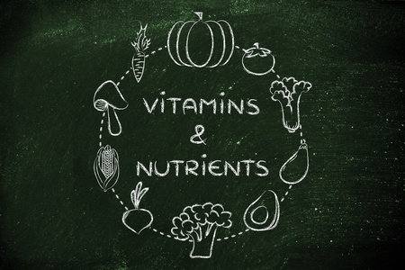 维生素及营养物质图