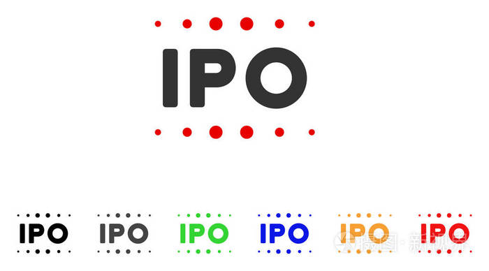 ipo标题矢量图标