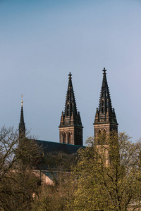 美丽的巴洛克式和哥特式建筑旧欧洲城市布拉格