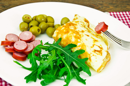 健康和减肥食品 蔬菜西红柿炒鸡蛋