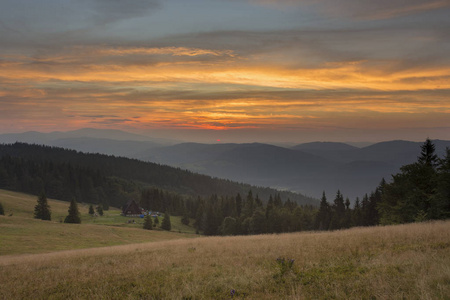 Beskid Zywiecki 山脉波兰喀尔巴阡山