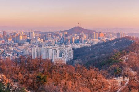 首尔城市地平线日出, 韩国