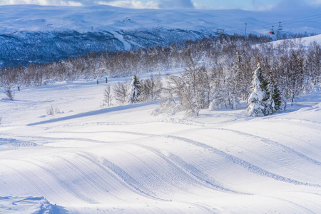 贝托斯托兰雪景与滑雪道观