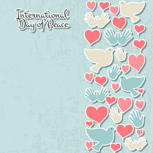 国际和平日和平矢量图
