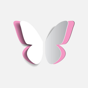 矢量图的纸折纸 buttrfly