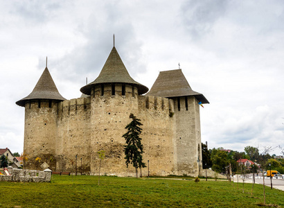 索罗卡，中世纪堡垒的城堡。摩尔多瓦