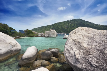 泰国，koh 南园 南园岛，岛的全景视图