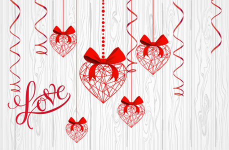 甜蜜背景下的爱情象征