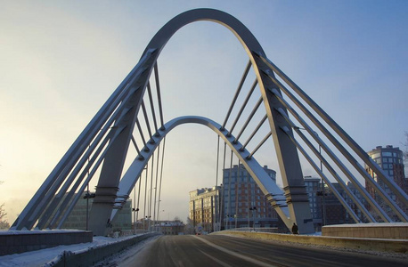 冬霜晨 Lazarevsky 桥