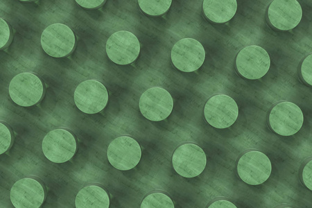 纯绿色木质圆柱面图片