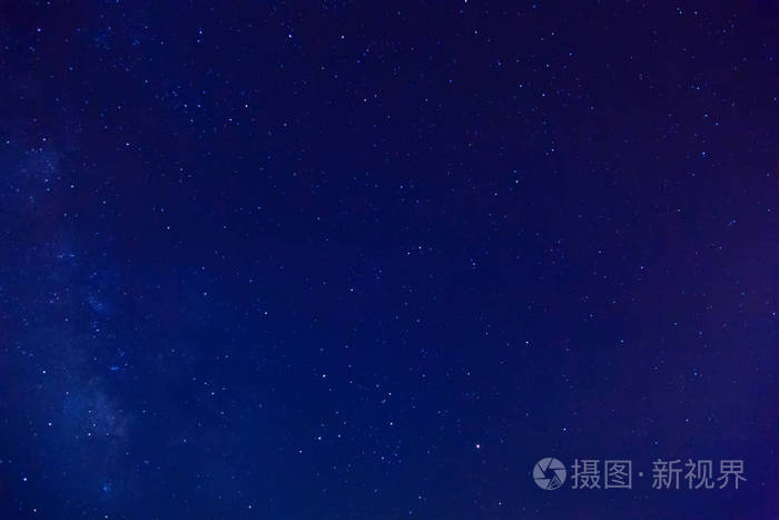 满天星斗的天空.夜空中的银河